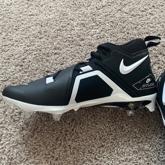 Nike Alpha Menace Detachable Football Black Cleats DR5662-001 Mens Size 13 Wide - Picture 6 of 7